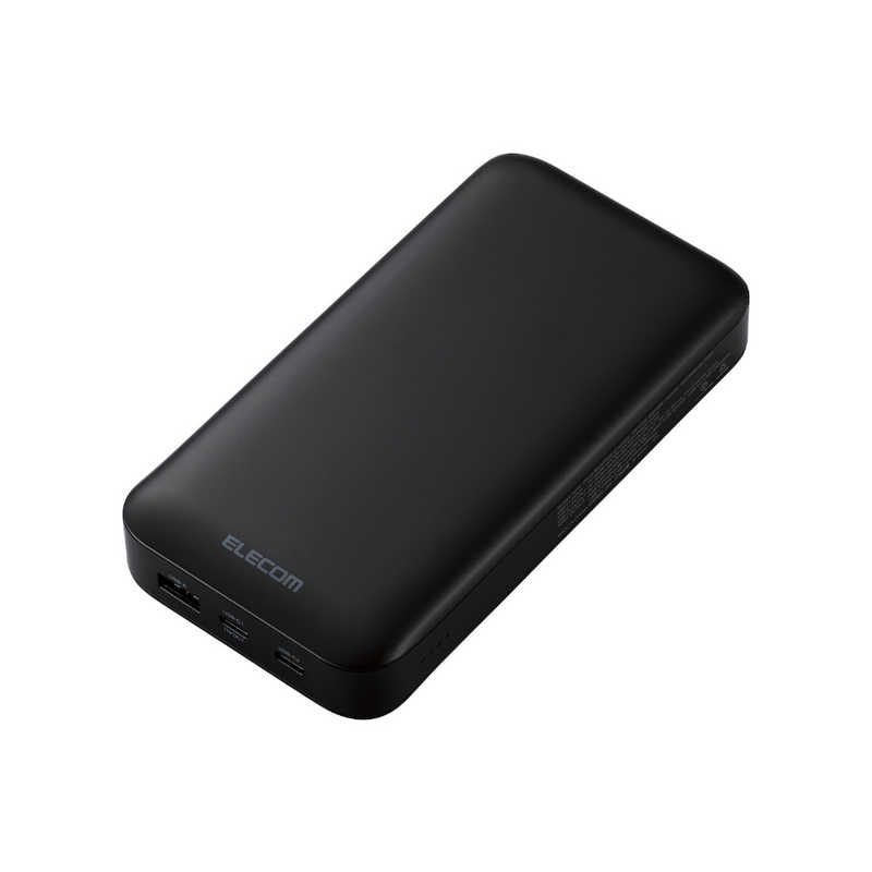 エレコム ELECOM USB 残量が見える高出力モバイルバッテリー(10000mAh/30W) DE-C51L-10000BK