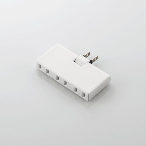 エレコム ELECOM 1つのコンセントを3つにできる 3個口 分配 電源タップ 白 T-TR05-2300WH