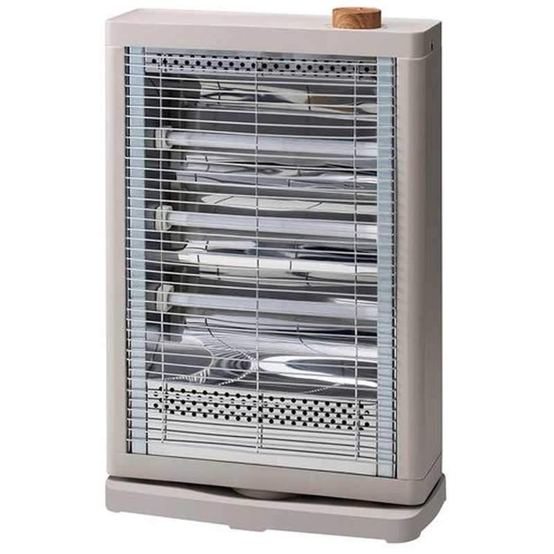 スリーアップ THREEUP 電気ストーブ 自動首振り機能付き 900W/600W/300W切替式 転倒OFFスイッチ機能搭載 グレージュ DST2512GG