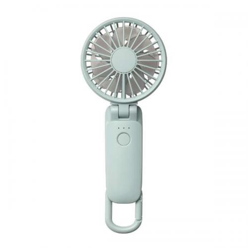 リズム時計 RHYTHM モバイルハンディファン 大風量 カラビナ付き Silky Wind Mobile 3.2 ミズイロ 9ZF040RH04