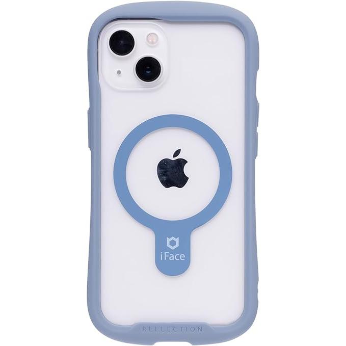 ハミィ HAMEE [iPhone 13専用]iFace Reflection Magnetic 強化ガラスクリアケース ペールブルー 41-958902