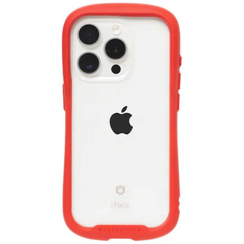 ハミィ HAMEE iPhone 15 Pro用ガラスケース iFace Reflection レッド 41-959152