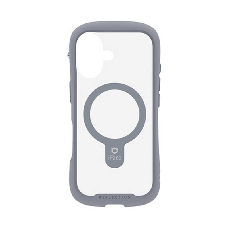 ハミィ HAMEE iPhone17用 MAGSYNQ強化ガラスクリアケース IFACE REFLECTION グレー 41-183162