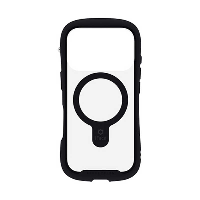 ハミィ HAMEE iPhone 17Pro用Magsynq強化ガラスクリアケース iFace Reflection ブラック 41-183209