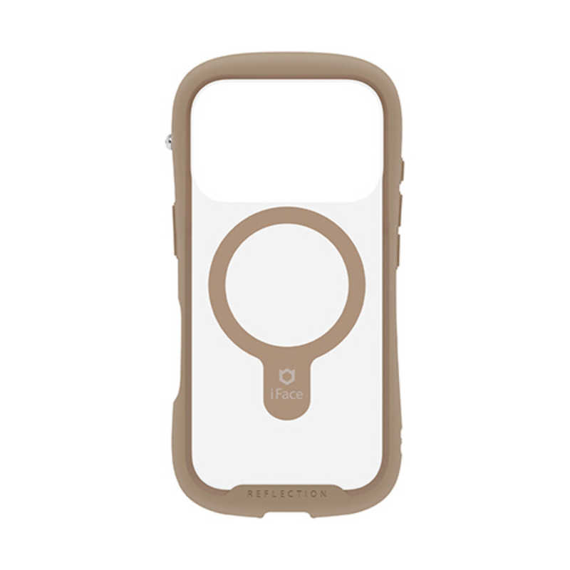 ハミィ HAMEE iPhone 17Pro用強化Magsynq強化ガラスクリアケース iFace Reflection ベージュ 41-183223