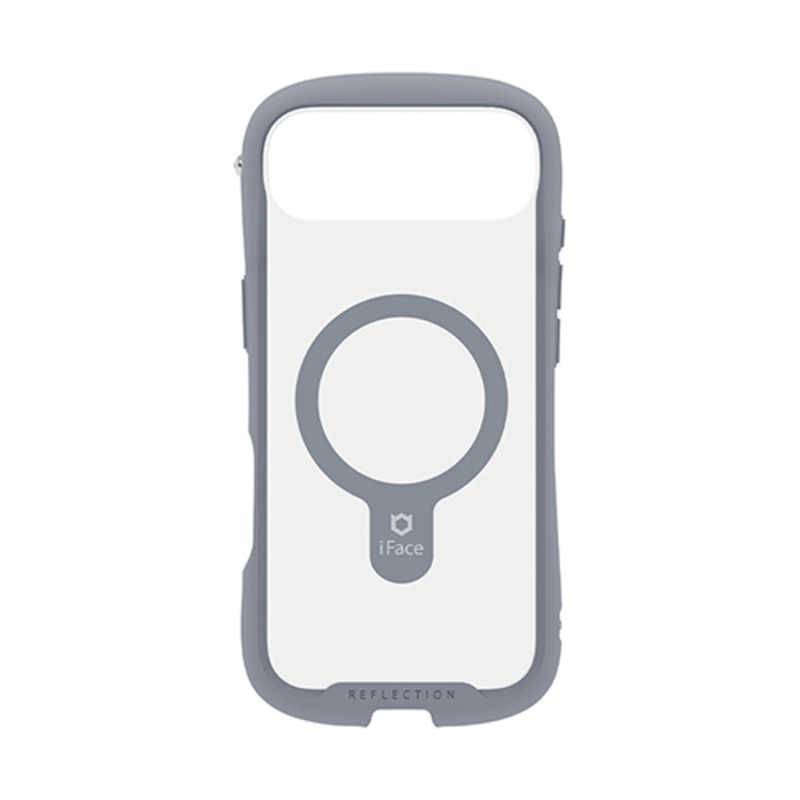 ハミィ HAMEE iPhone Air用MagSynq強化ガラスクリアケース iFace Reflection グレー 41-183308