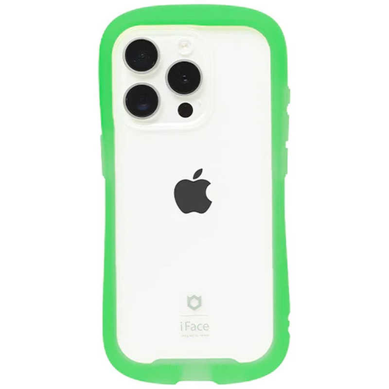 ハミィ HAMEE iPhone 15 Pro用ガラスケース iFace Reflection NEO クリアグリーン 41-959435