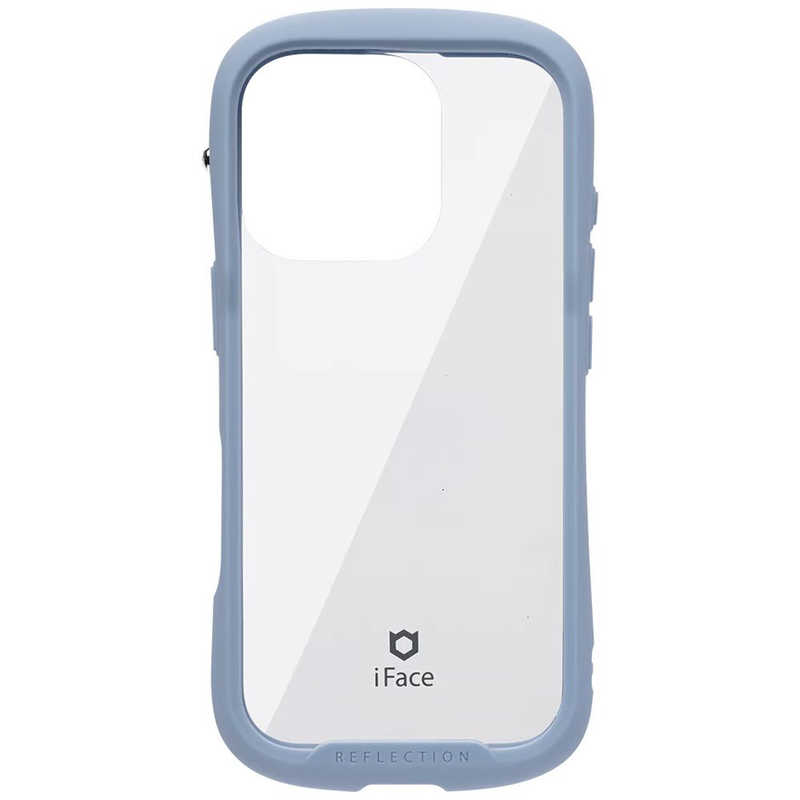 ハミィ HAMEE iPhone 16 Pro(6.3インチ) iFace Reflection強化ガラスクリアケース iFace ペールブルー 41-979716