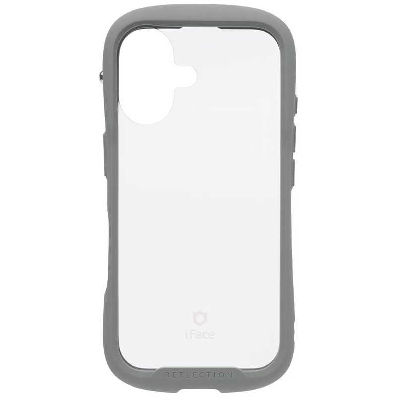 ハミィ HAMEE iPhone 16用強化ガラスクリアケース IFACE REFLECTION FROST グレー 41-979945