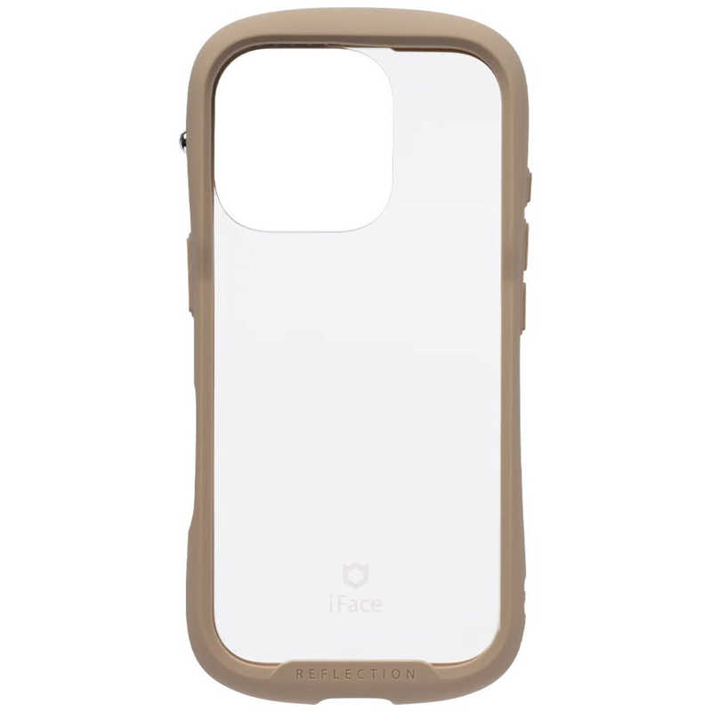 ハミィ HAMEE iPhone 16 Pro用強化ガラスクリアケース IFACE REFLECTION FROST ベージュ 41-979990