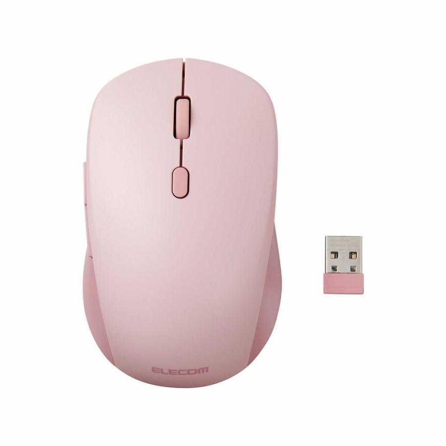 エレコム ELECOM ワイヤレスマウス OSMOD Six 無線 Bluetooth 静音マウス ワイヤレス マウス 6ボタン / Mサイズ マルチ接続 乾電池式 静音 ピンク M-MY30MBSPN