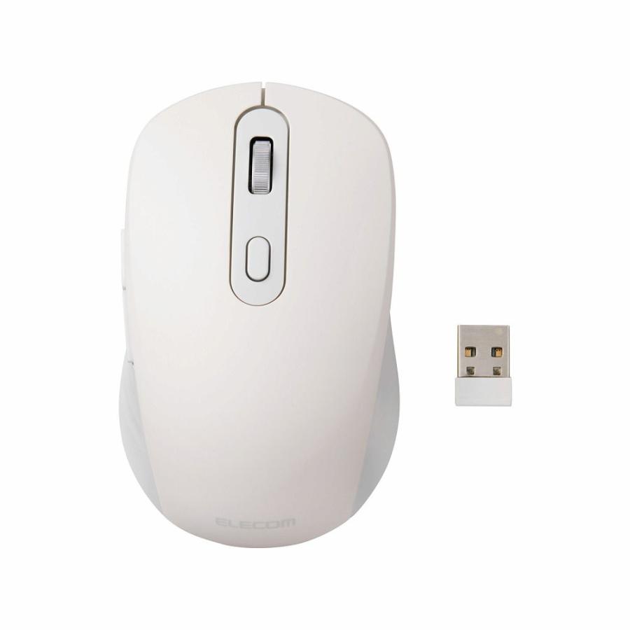 エレコム ELECOM OSMOD Six USB無線/Bluetooth 充電静音マウス [6ボタン/Mサイズ] ホワイト M-MY35MBSWH