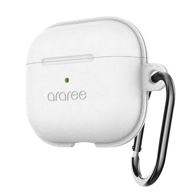 araree AirPods (第3世代)用ケース シリコン silicon case POPS White AR22186AP3WH