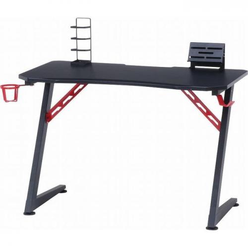 不二貿易 ローガン ゲーミングデスク レイズ レッド 18572