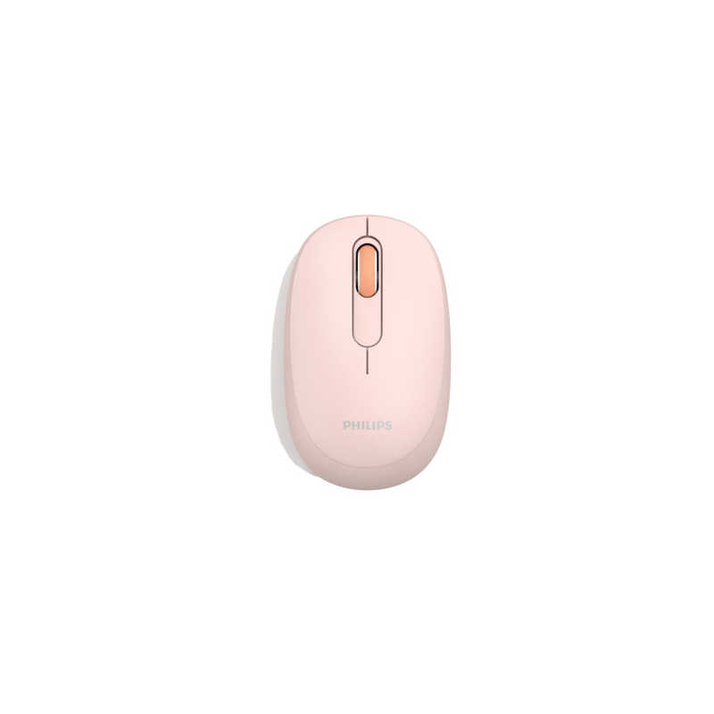 フィリップス PHILIPSワイヤレスマウス 光学式 静音ボタン ピンク SPK7388P