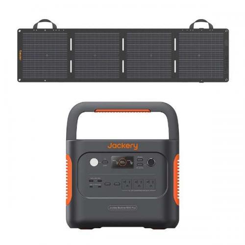 ジャクリ Jackery Jackery Solar Generator 1000 Plus + 100W mini ポータブル電源+コンパクトソーラーパネル JSG-1010E