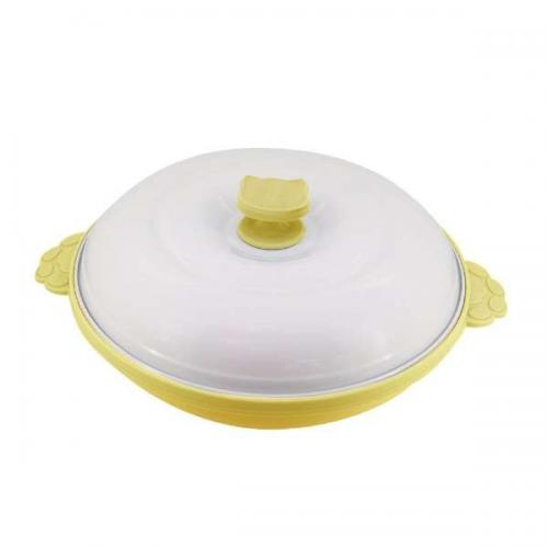 トレードワン TRADE ONE CHEF 電子レンジでかんたん調理 レンジパン ネコ丸型 イエロー 70204