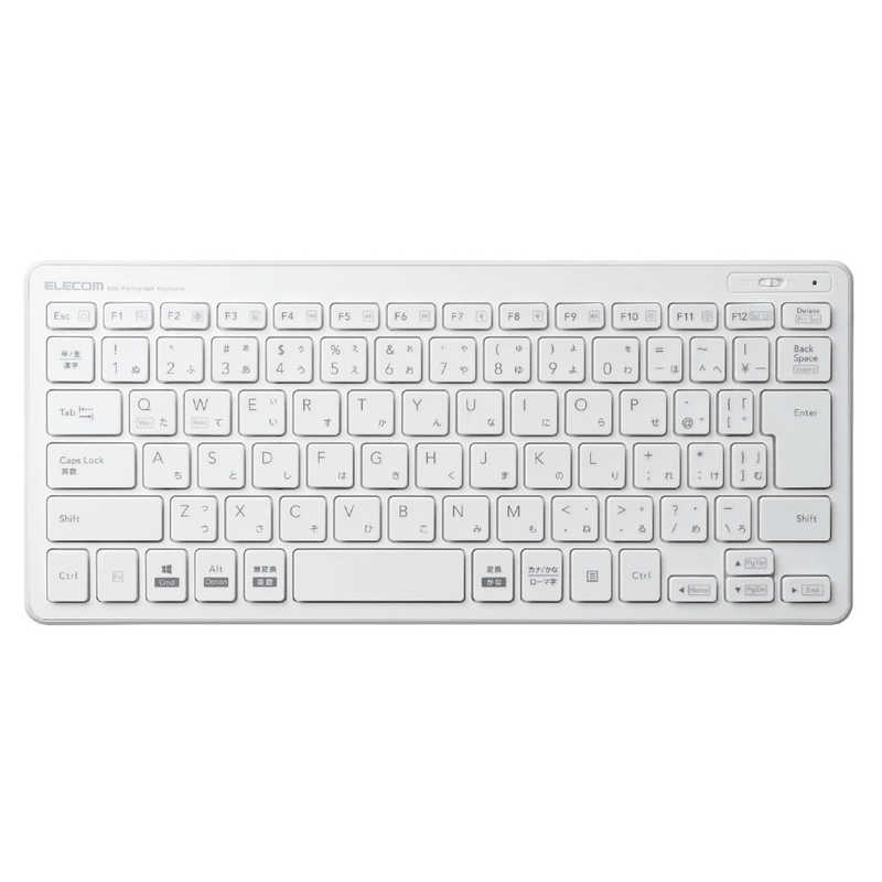 エレコム ELECOM 無線超薄型ミニキーボード TK-FDP098TWH