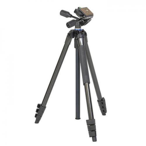 ケンコー Kenko 小型アルミ4段三脚 スプリントデジタル ブラックハンマートーン