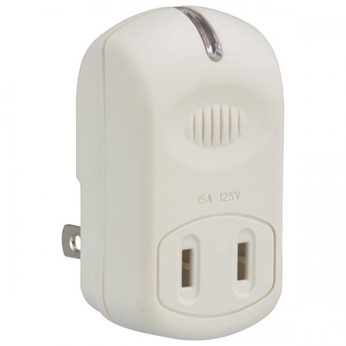 オーム電機 OHM 強力雷ガードタップ 1個口 白 HS-TM1MK3PBT-W