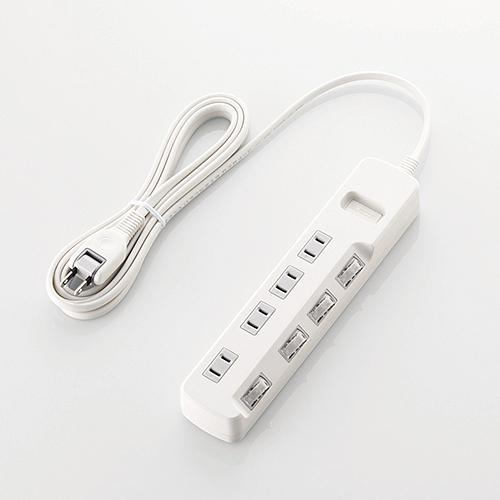 エレコム ELECOM 個別スイッチ付 省エネタップ 4個口 3m ホワイト T-E5A-2430WH