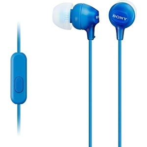 SONY カナル型イヤホン リモコン マイク付 ブルー MDR-EX15APLI ソニー