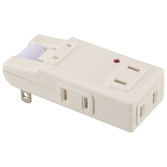 オーム電機 OHM マイクロタップ 雷ガード 4個口 白_HSAKS4PBT-W