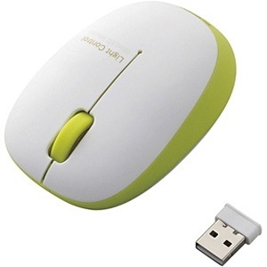 ELECOM BlueLEDマウス 無線 3ボタン Sサイズ グリーン M-BL20DBGN エレコム