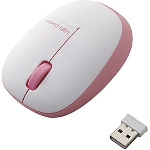 ELECOM BlueLEDマウス 無線 3ボタン Sサイズ ピンク M-BL20DBPN エレコム