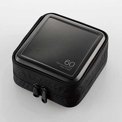 エレコム ELECOM CD/DVD/Blu-ray セミハード ファスナー付ケース 60枚収納 CCD-HB60BK ブラック