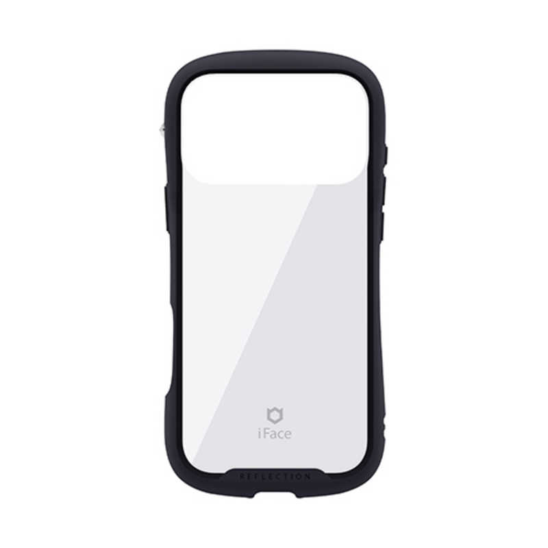 Hamee iPhone17 Pro Max用 強化ガラスクリアケース IFACE REFLECTION ブラック 41-182998