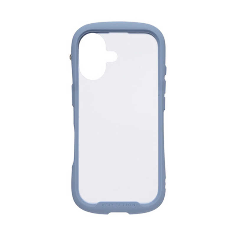Hamee iPhone17用 強化ガラスクリアケース IFACE REFLECTION FROST ペールブルー 41-183100