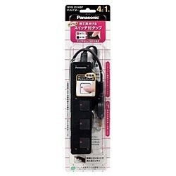 Panasonic 配線器具 ザ・タップ Z 4個口 1m ブラック WHS2514BP パナソニック