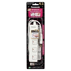 Panasonic 配線器具 ザ・タップ Z 4個口 2m ホワイト WHS2524WP パナソニック