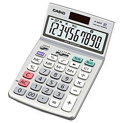 CASIO ジャストタイプ電卓 10桁 JF-100GT-N カシオ