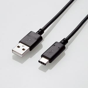 エレコム ELECOM USB2.0ケーブル(認証品、A-C)　1.0m U2CAC10NBK