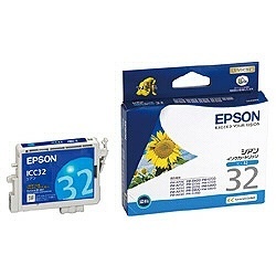 EPSON 純正インクカートリッジ シアン ICC32 エプソン