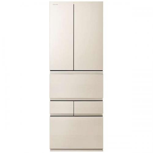 東芝 TOSHIBA 冷蔵庫 508L 6ドア 観音開き VEGETA グレインアイボリー GR-Y510FZ-UC(大型)