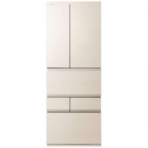 東芝 TOSHIBA 冷蔵庫 551L 6ドア 観音開き VEGETA グレインアイボリー GR-Y550FZ-UC(大型)