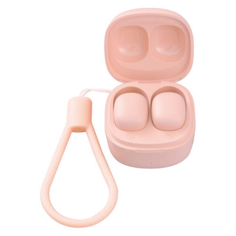 セイワ Bluetooth ステレオミニイヤホン ピンク ver.5.1 USBケーブル 充電ケース スマートフォン スマホ BTW121