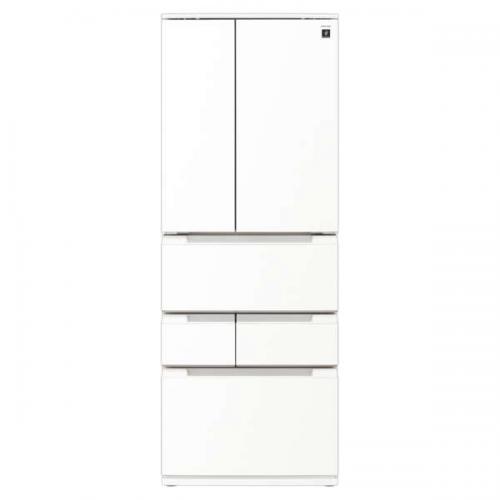 シャープ SHARP 冷蔵庫 505L 6ドア 観音開き ラスティックホワイト SJ-MF51P-W(大型)