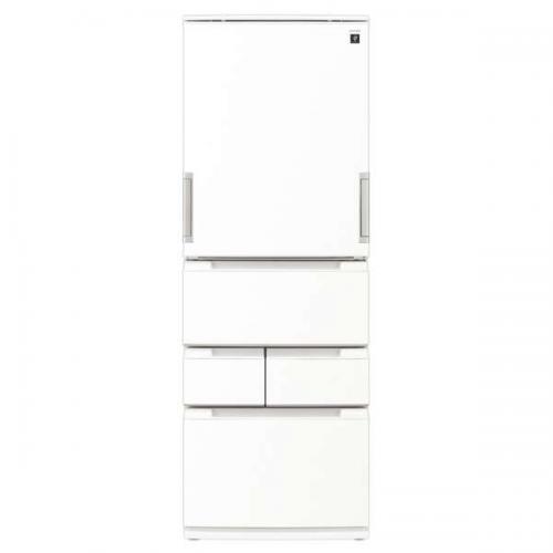 シャープ SHARP 冷蔵庫 457L 5ドア 左右開き ラスティックホワイト SJ-MW46P-W(大型)