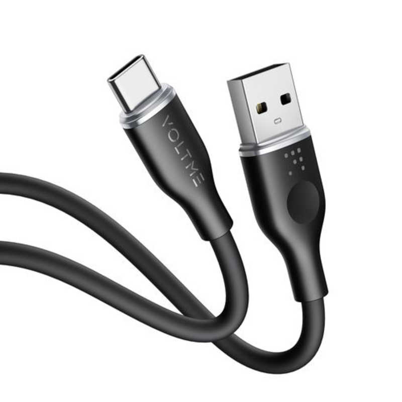VOLTME PowerLink Moss USB-A & USB-C ケーブル(シリコン) ブラック C2121