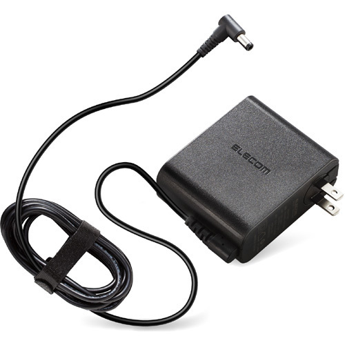 エレコム ELECOM ノートパソコン用ACアダプタ 回転スイングプラグ 丸型 19V NEC ACDC-1965NEBK