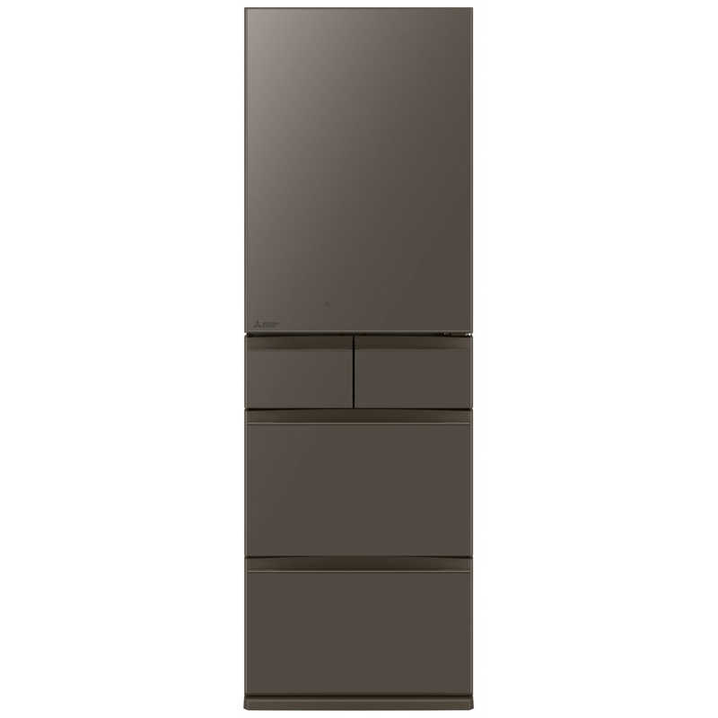 三菱 MITSUBISHI 451L 5ドアノンフロン冷蔵庫 MDシリーズ アプリ対応 MDシリーズ 左開き フラットアンバーグレー MR-MD45NL-H(大型)