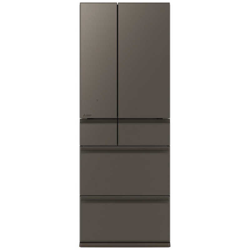 三菱 MITSUBISHI 602L 6ドアノンフロン冷蔵庫 MZシリーズ 中だけひろびろ大容量 MZシリーズ グランドアンバーグレー MR-MZ60N-H(大型)