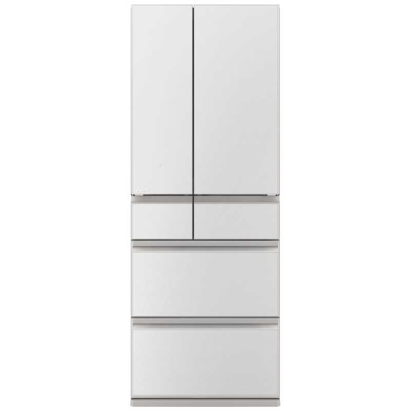 三菱 608L 6ドアノンフロン冷蔵庫 WZシリーズ 中だけひろびろ大容量 WZシリーズ グランドリネンホワイト MR-WZ61N-W(大型)