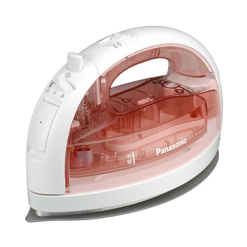 パナソニック Panasonic コードレススチームアイロン Wヘッドベース クリアピンク NI-WL410-P