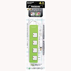 Panasonic 電源タップ ザ・タップ Z 4個口 2m グリーン WHS2524GP パナソニック
