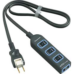 Panasonic 配線器具 ザ・タップ X 4個口 1m ブラック WHA2514BKP パナソニック